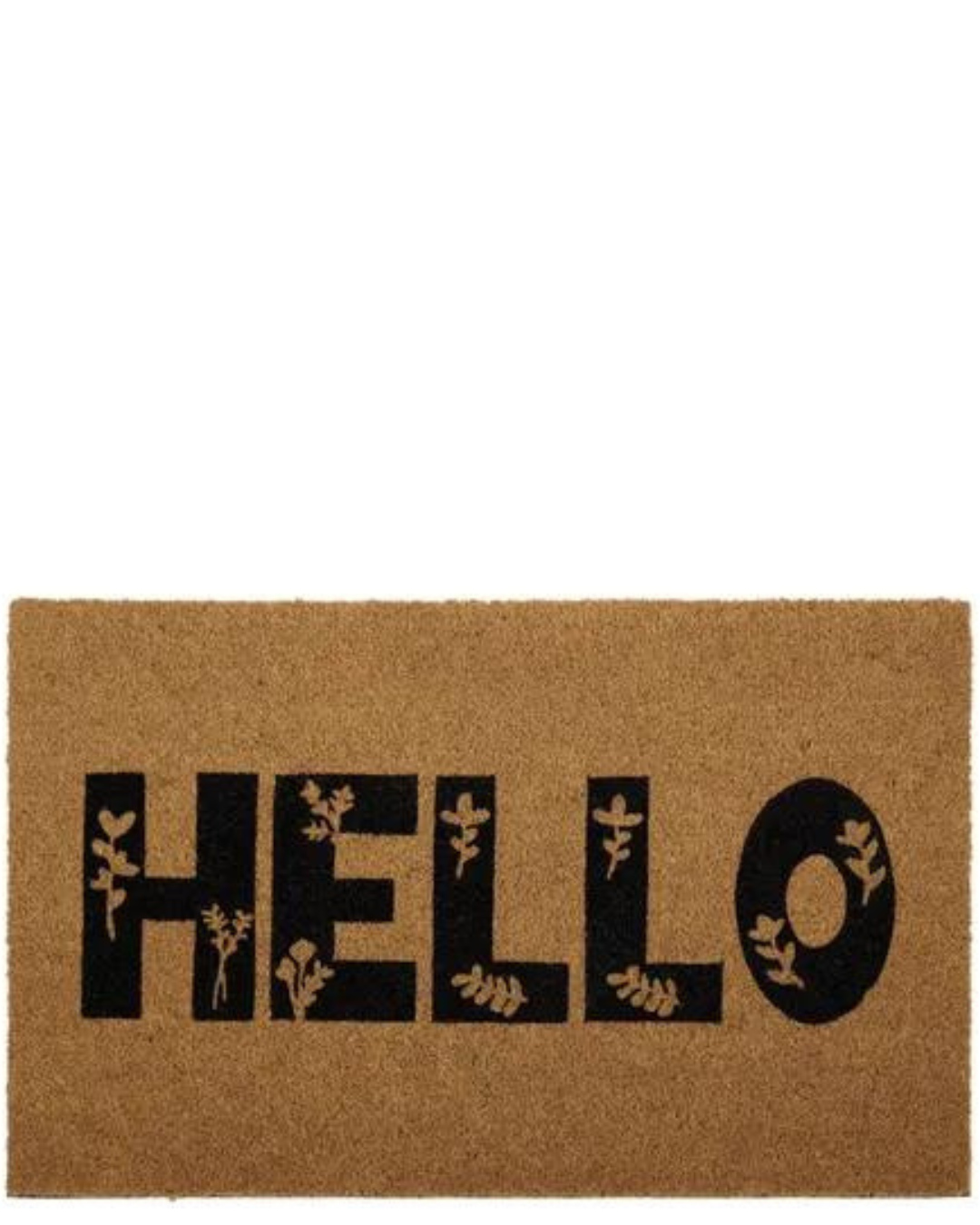 Hello Stencil Doormat - PVC Backed Coir