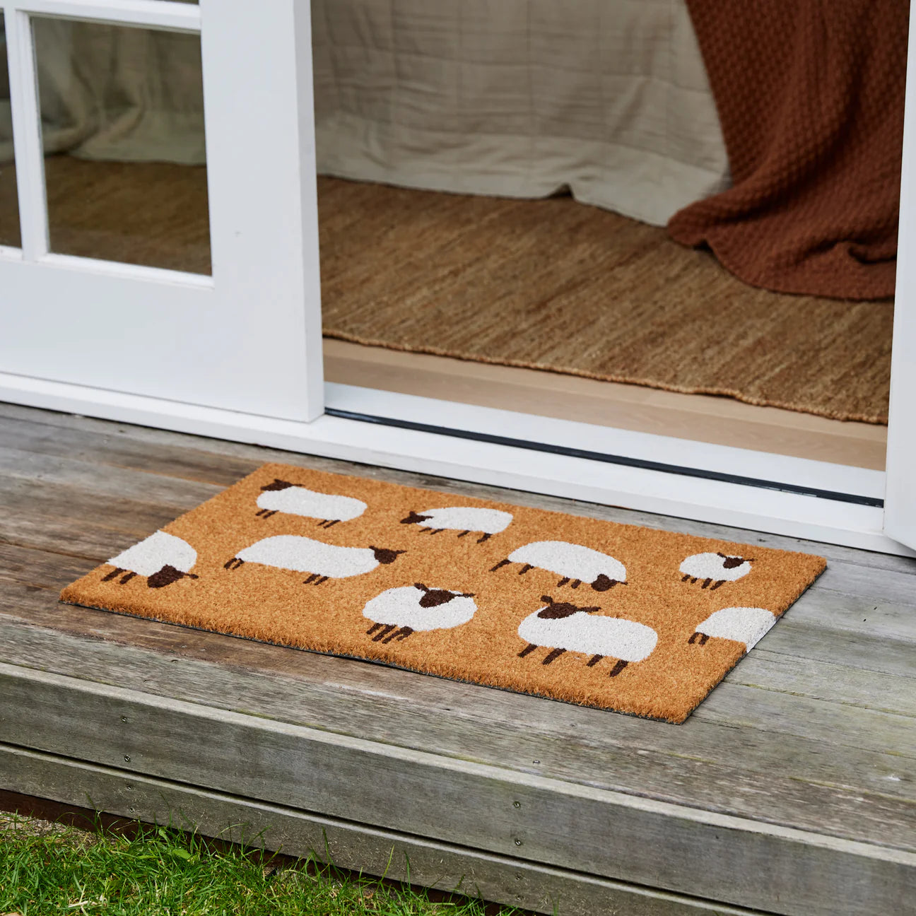 Flock of Sheep Doormat